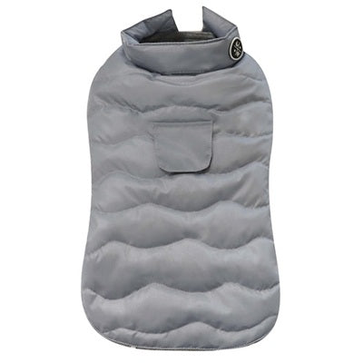 Croci Hondenjas Padded Eco Leaves Gerecycled Grijs