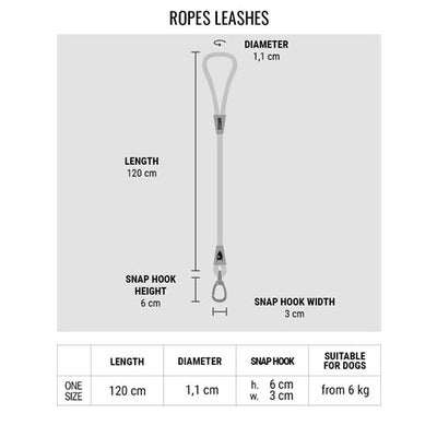 Morso Hondenriem Soft Rope Gerecycled Plum Paars