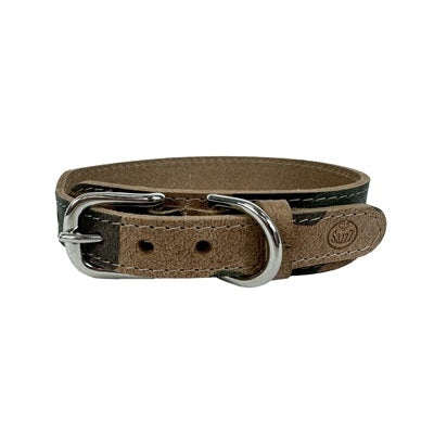 Sazzz Halsband Hond Boho Vintage Leer Camouflage